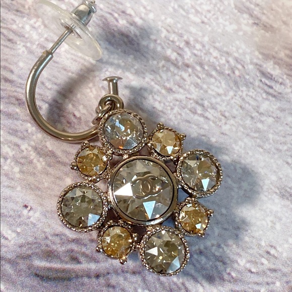 Chanel CC Earring with Swarovski Rhinestones - Picture 5 of 5